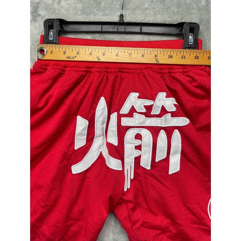 Just Don 1993-94 Houston Rocket Shorts Size Small Red RARE Yao Ming - Picture 2 of 12